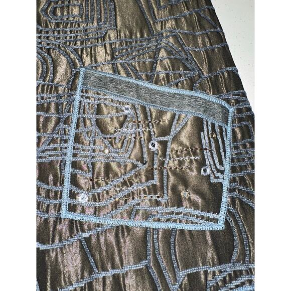 Yak Magik Women’s Jacket Embroidered Embellished Metallic Artsy Boho Nepal M/L - Picture 5 of 16